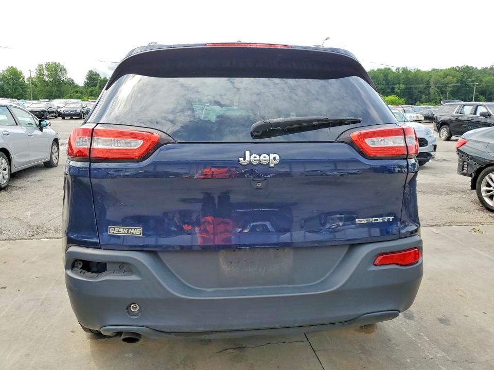 2016 Jeep Cherokee VIN 1C4PJLAB9GW336721 COPART salvage auction — SIDE, Salvage Title, sold $1,100 on 2026-07-30 (photo 6)