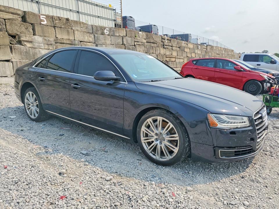 2015 Audi A8 quattro VIN WAUJ2AFD3FN036689 COPART salvage auction — REAR END, Oh - Certificate Of Title, sold $125 on 2026-07-31 (photo 4)