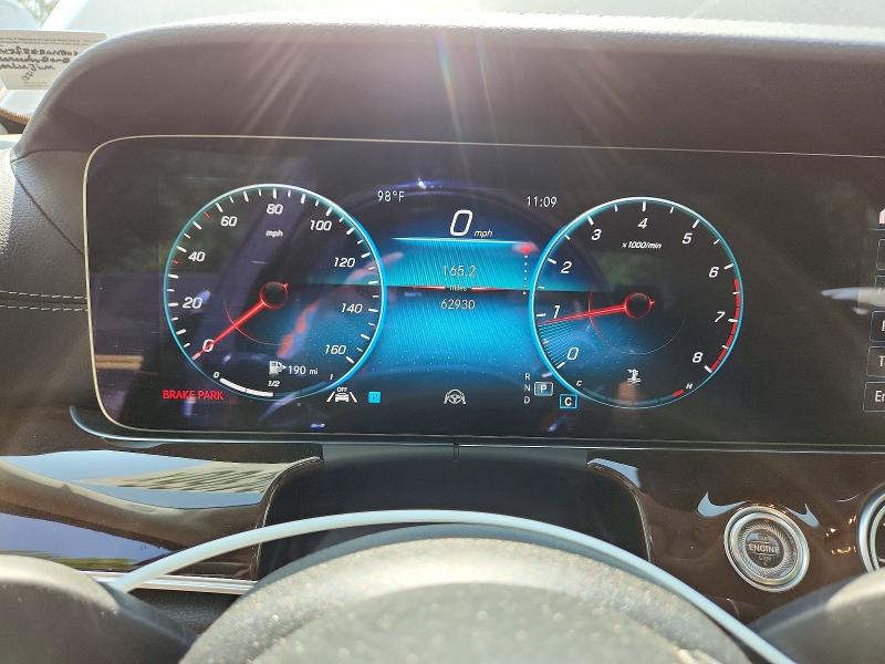 2022 Mercedes-benz E-klasse VIN W1KZF8EB0NB030339 COPART salvage auction — FRONT END, Md - Cert Of Salvage < 75% Damage, sold $20,600 on 2026-07-21 (photo 9)