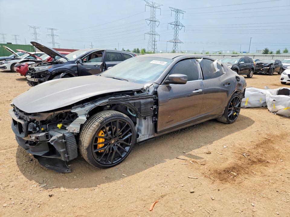 2016 Maserati Ghibli VIN ZAM57XSA5G1168457 COPART salvage auction — FRONT END, Il - Salvage Certificate, sold $3,450 on 2026-08-18 (photo 1)