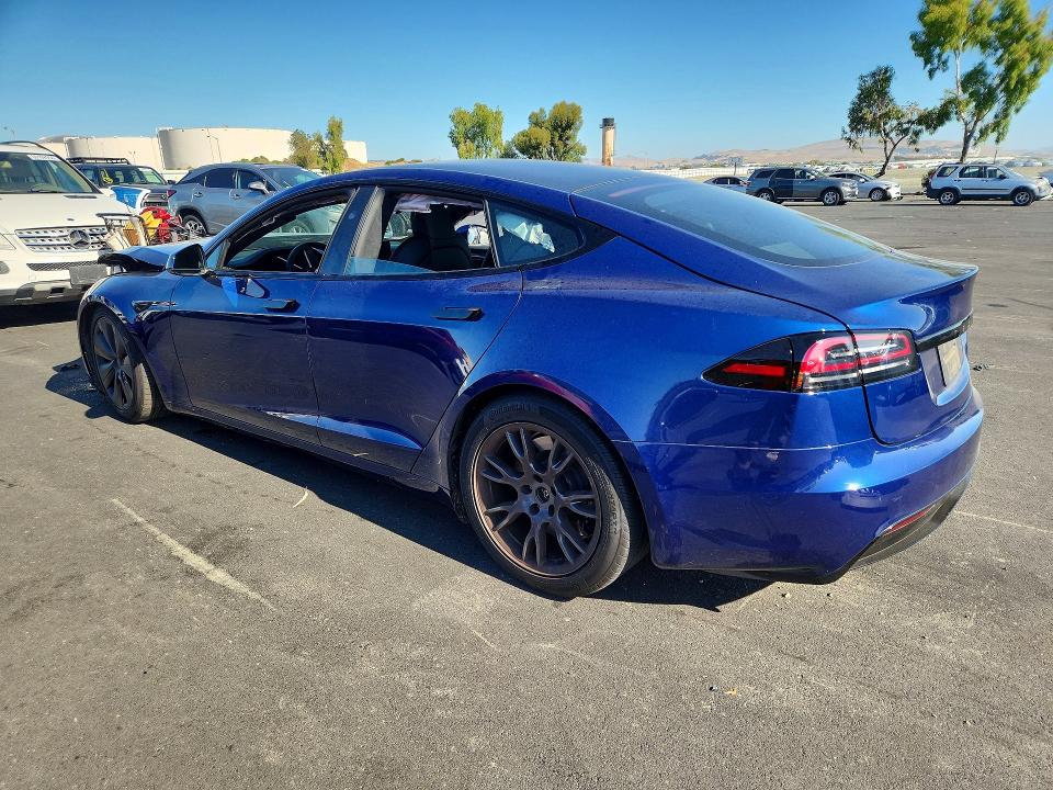2023 Tesla Model s VIN 5YJSA1E57PF529330 COPART salvage auction — FRONT END, Ca - Salvage Certificate, sold $19,200 on 2026-07-20 (photo 2)
