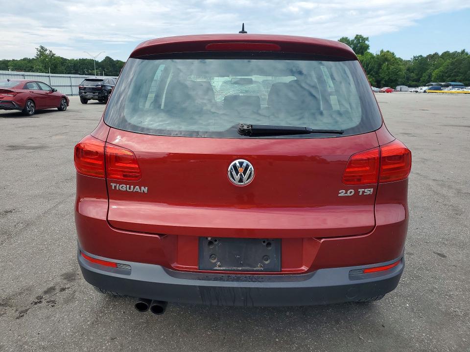 2013 Volkswagen Tiguan VIN WVGAV3AX8DW111963 COPART salvage auction — FRONT END, Nc - Salvage Certificate Of Title, sold $275 on 2026-07-30 (photo 6)