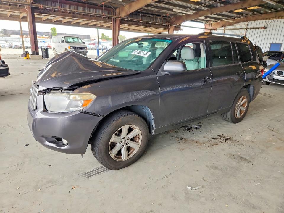 2010 Toyota Highlander VIN 5TDKK3EH9AS008793 COPART salvage auction — FRONT END, Ca - Salvage Certificate, sold $70 on 2026-07-30 (photo 1)