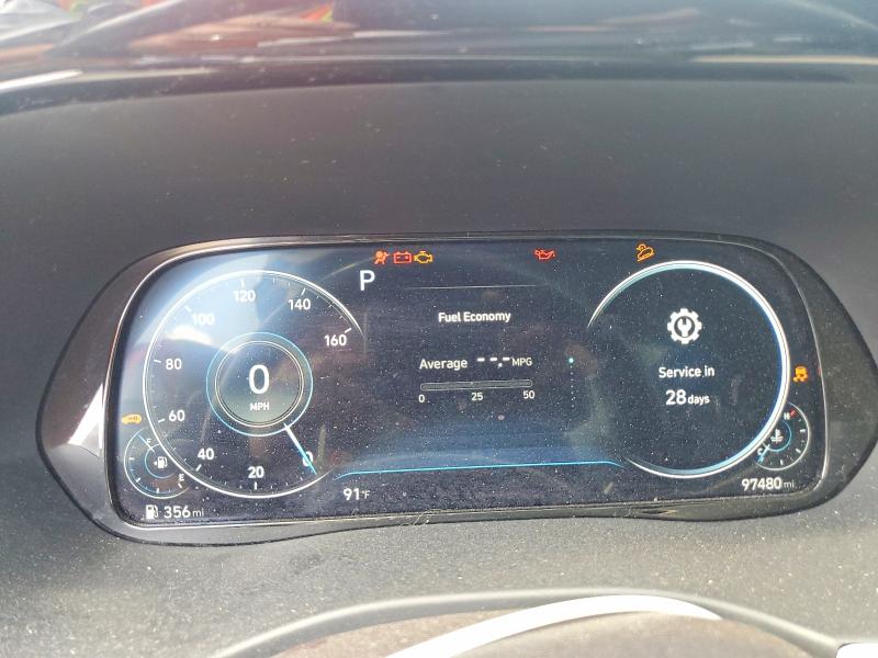 2021 Hyundai Palisade VIN KM8R7DHE9MU190627 COPART salvage auction — FRONT END, Oh - Cert Of Title-Salvage, sold $2,950 on 2026-07-23 (photo 9)