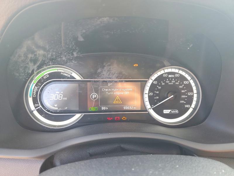 2018 Kia Niro VIN KNDCB3LCXJ5170692 COPART salvage auction — NORMAL WEAR, Tx - Certificate Of Title, sold $1,150 on 2026-07-17 (photo 9)