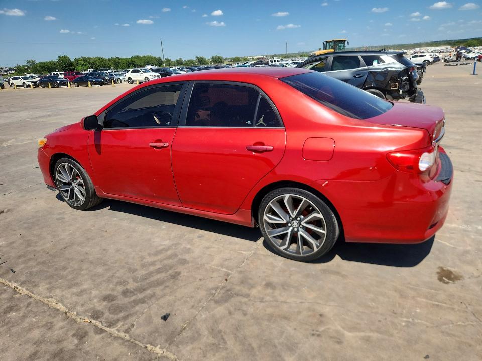 2012 Toyota Corolla VIN 5YFBU4EE2CP022908 COPART salvage auction — SIDE, TX - SALVAGE VEHICLE TITLE (P), sold $650 on 2026-07-23 (photo 2)