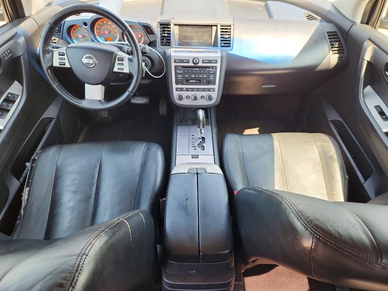 2007 Nissan Murano VIN JN8AZ08T47W505463 COPART salvage auction — UNDERCARRIAGE, TX - SALVAGE VEHICLE TITLE (P), sold $475 on 2026-07-09 (photo 8)