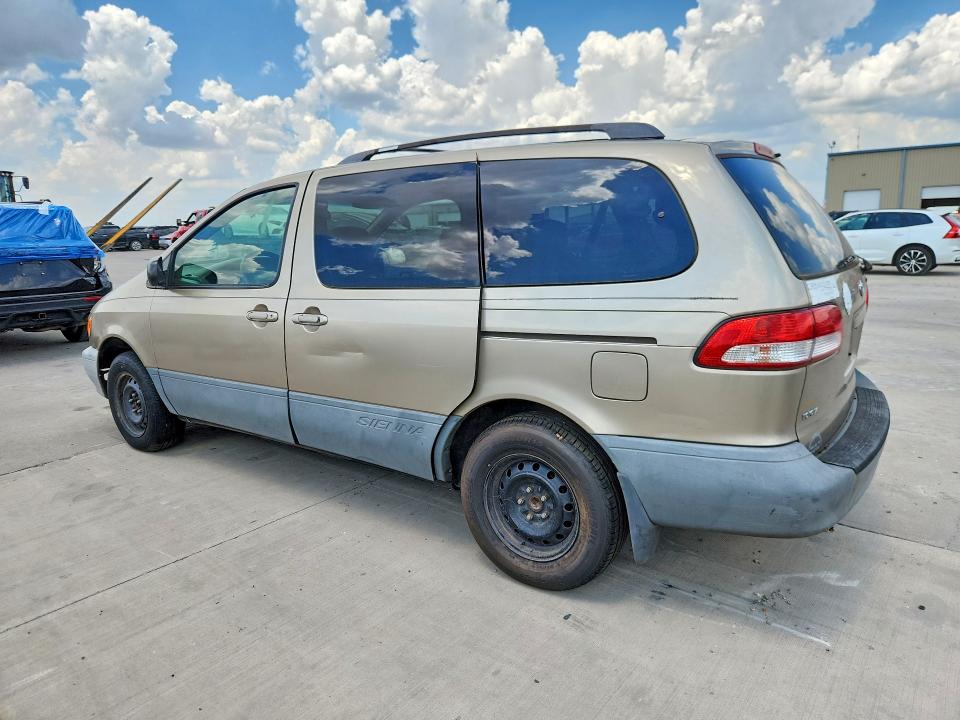 2001 Toyota Sienna VIN 4T3ZF19C01U400002 COPART salvage auction — SIDE, TX - CERT OF TITLE-REBUILT SALVAGE, sold $175 on 2026-07-09 (photo 2)
