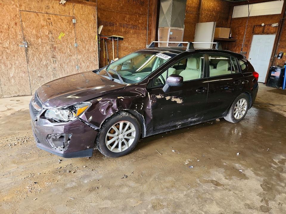2013 Subaru Impreza VIN JF1GPAC62D2886144 COPART salvage auction — FRONT END, PA - CERTIFICATE OF SALVAGE, sold $300 on 2026-07-16 (photo 1)