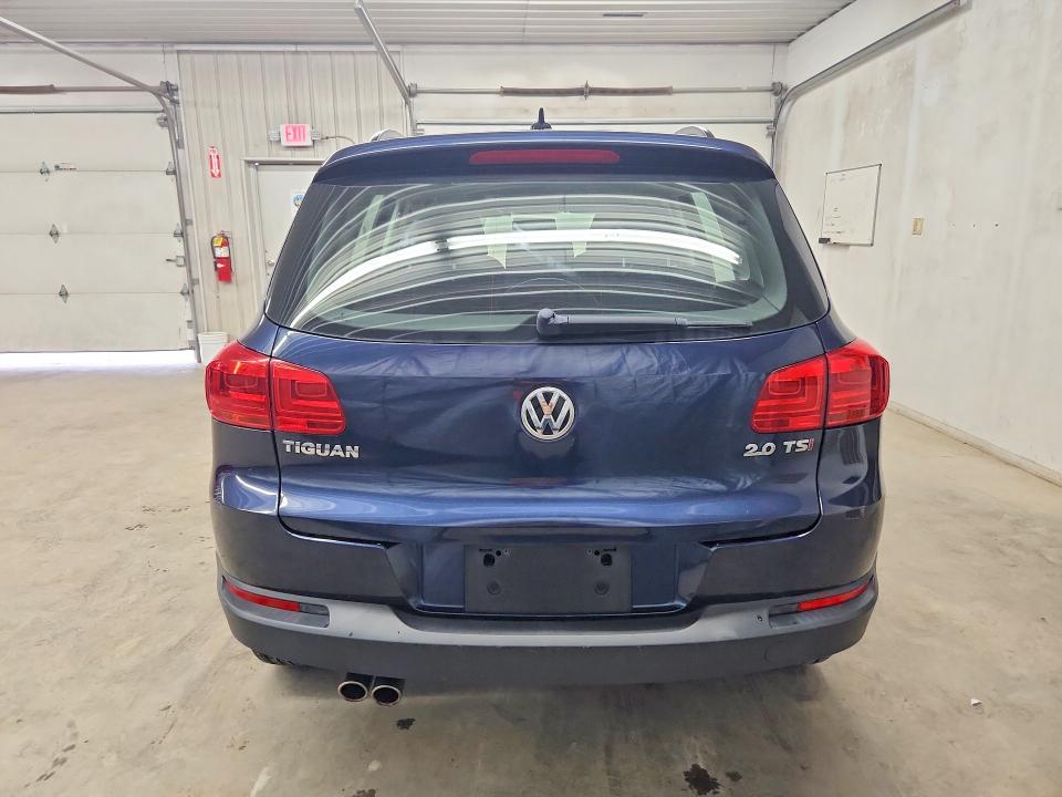 2015 Volkswagen Tiguan VIN WVGAV7AX0FW595475 COPART salvage auction — REAR END, WV - CERTIFICATE OF TITLE, sold $775 on 2026-08-13 (photo 6)