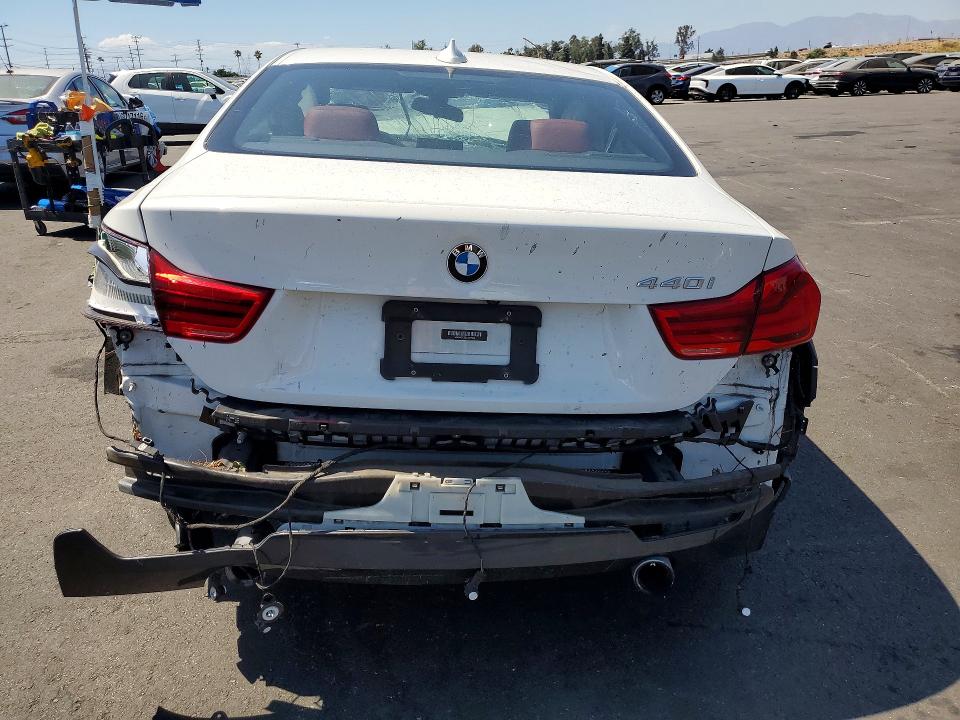 2018 BMW 4er VIN WBA4W7C55JAB87943 COPART salvage auction — ROLLOVER, Ca - Salvage Certificate, sold $550 on 2026-08-10 (photo 6)