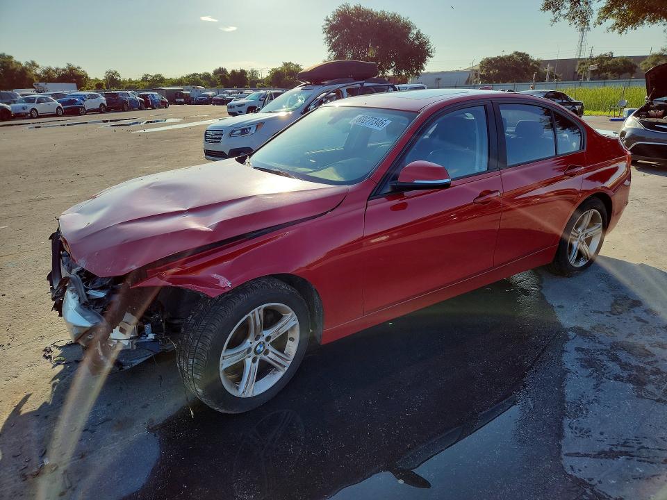 2015 BMW 3er VIN WBA3B3G58FNR87711 COPART salvage auction — FRONT END, FL - CERT OF TITLE SLVG REBUILDABLE, sold $10 on 2026-07-21 (photo 1)