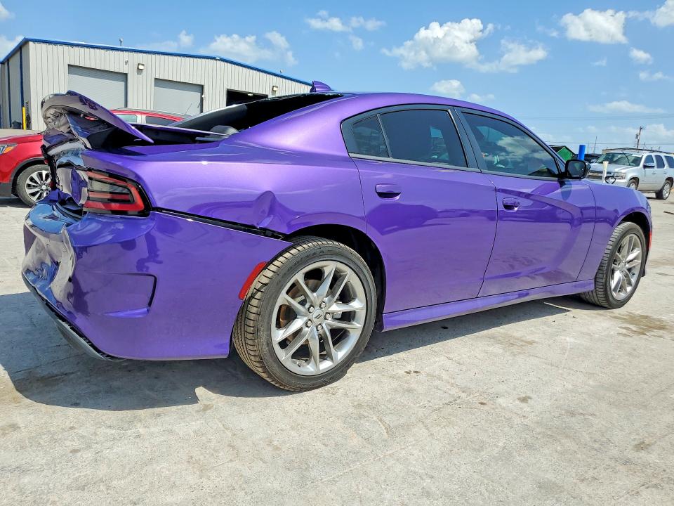 2023 Dodge Charger VIN 2C3CDXMG1PH625342 COPART salvage auction — REAR END, Ok - Cert Of Title-Salvage, sold $11,900 on 2026-08-25 (photo 3)