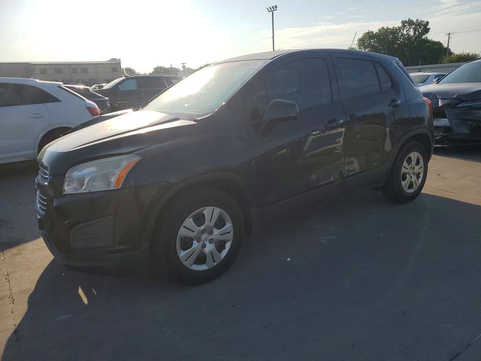 2016 Chevrolet VIN KL7CJKSB9GB680142 COPART salvage auction — FRONT END, TX - SALVAGE VEHICLE TITLE (P), sold $1,000 on 2026-07-09 (photo 1)