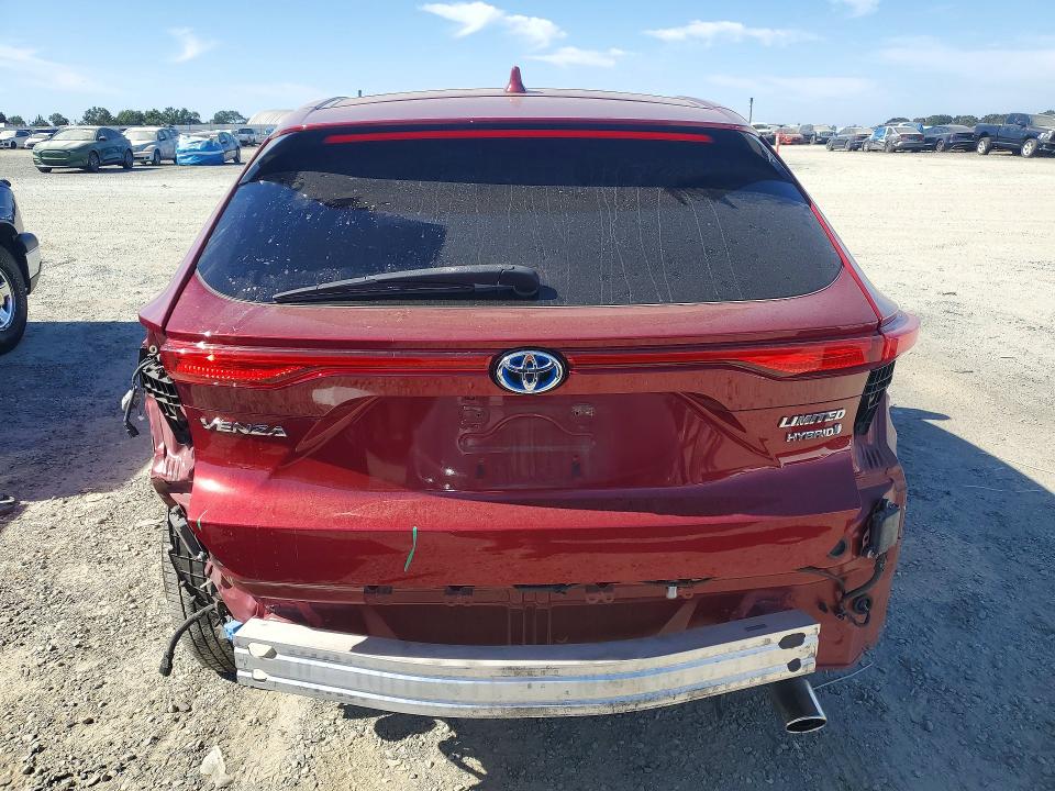 2021 Toyota Venza VIN JTEAAAAH4MJ067059 COPART salvage auction — REAR END, CA - SALVAGE CERTIFICATE, sold $30 on 2026-07-21 (photo 6)