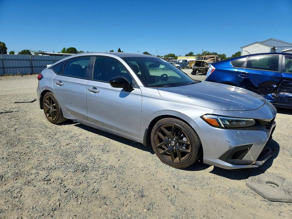 2024 Honda Civic VIN 19XFL2H80RE016467 COPART salvage auction — FRONT END, Ca - Salvage Certificate, sold $9,600 on 2026-08-25 (photo 4)