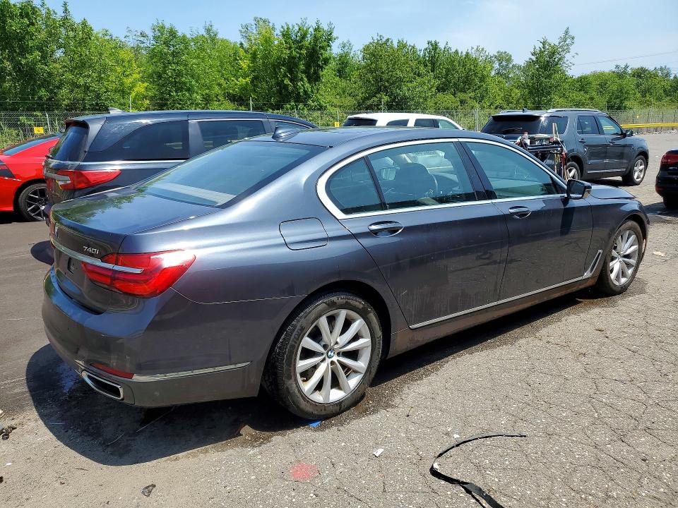 2018 BMW 7er VIN WBA7E4C54JGV23896 COPART salvage auction — MINOR DENT/SCRATCHES, Mi - Certificate Of Title, sold $3,900 on 2026-07-31 (photo 3)