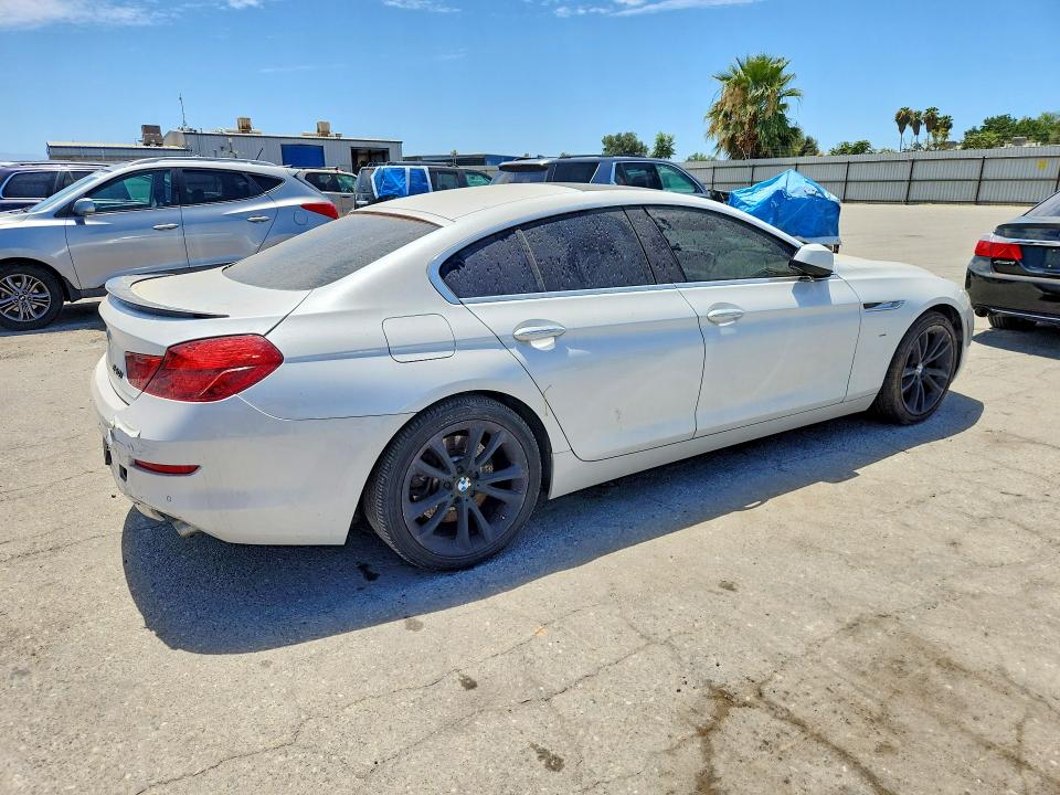 2013 BMW 6er VIN WBA6A0C53DDZ03561 COPART salvage auction — REAR END, Ca - Salvage Certificate, sold $1,650 on 2026-08-07 (photo 3)