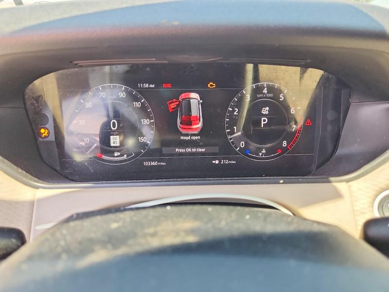 2018 Land rover RANGE ROVER VIN SALYB2RX5JA760471 COPART salvage auction — FRONT END, NM - CERT OF TITLE-SALVAGE (P), sold $6,300 on 2026-07-27 (photo 9)
