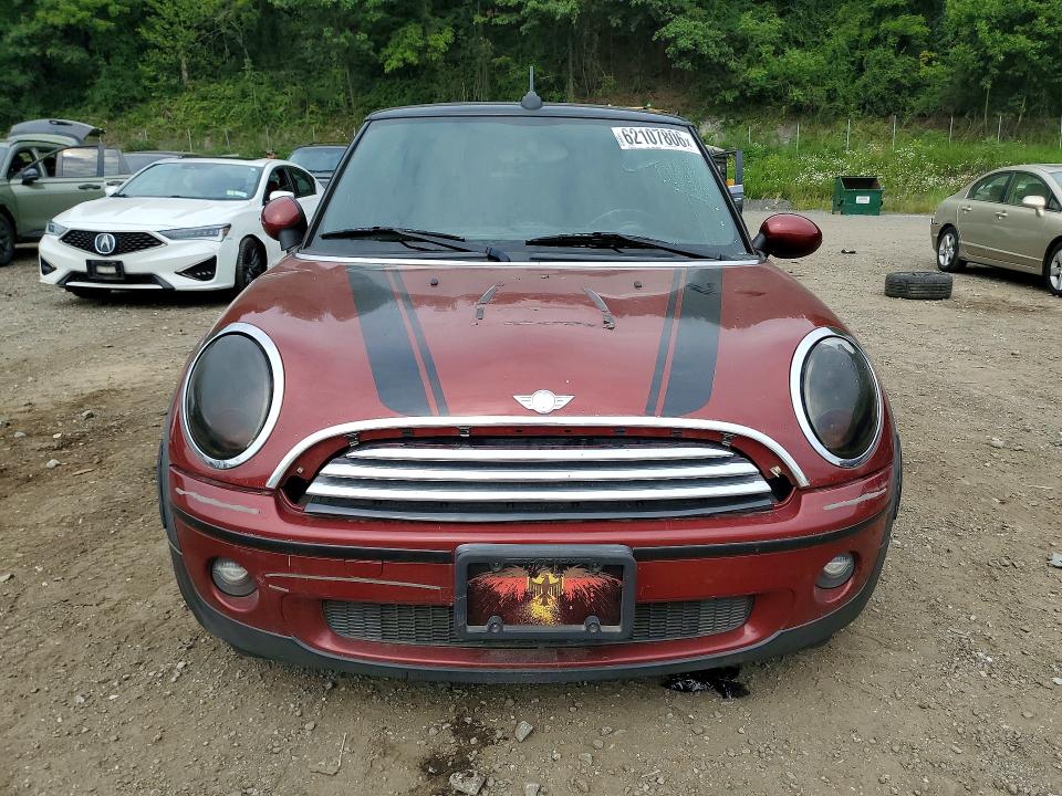2010 Mini Cooper VIN WMWMR3C50ATZ19087 COPART salvage auction — FRONT END, Az - Cert Of Title - Salvage, sold $450 on 2026-08-06 (photo 5)