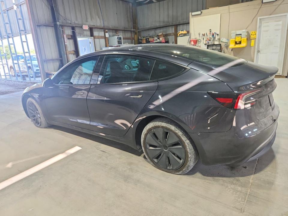 2024 Tesla Model 3 VIN 5YJ3E1EBXRF836833 COPART salvage auction — UNDERCARRIAGE, TX - CERTIFICATE OF TITLE (P), sold $14,200 on 2026-07-27 (photo 2)