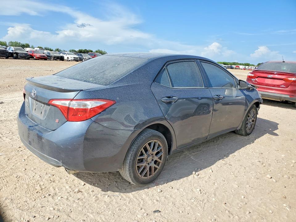2014 Toyota Corolla VIN 5YFBURHE6EP152573 COPART salvage auction — FRONT END, Tx - Salvage Vehicle Title, sold $2,200 on 2026-07-23 (photo 3)