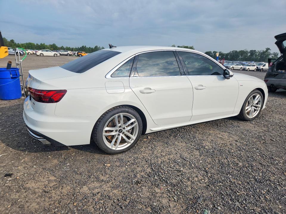 2022 Audi A4 VIN WAUEAAF4XNN007418 COPART salvage auction — FRONT END, VA - CERT OF TITLE - SALVAGE, sold $13,700 on 2026-09-09 (photo 3)