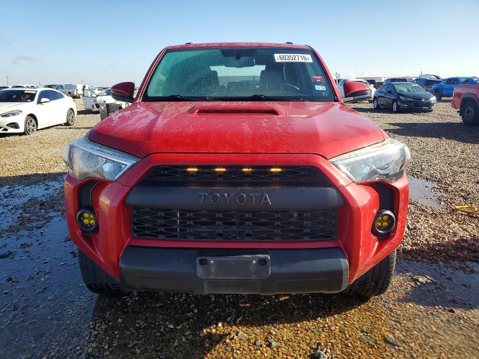 2019 Toyota 4runner VIN JTEBU5JR1K5638475 COPART salvage auction — REAR END, Tx - Salvage Vehicle Title, sold $11,200 on 2026-07-28 (photo 5)