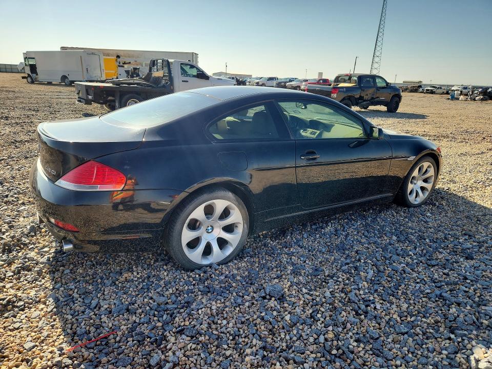 2004 BMW 6 series VIN WBAEH73464B191193 COPART salvage auction — NORMAL WEAR, Tx - Certificate Of Title, sold $90 on 2026-07-28 (photo 3)