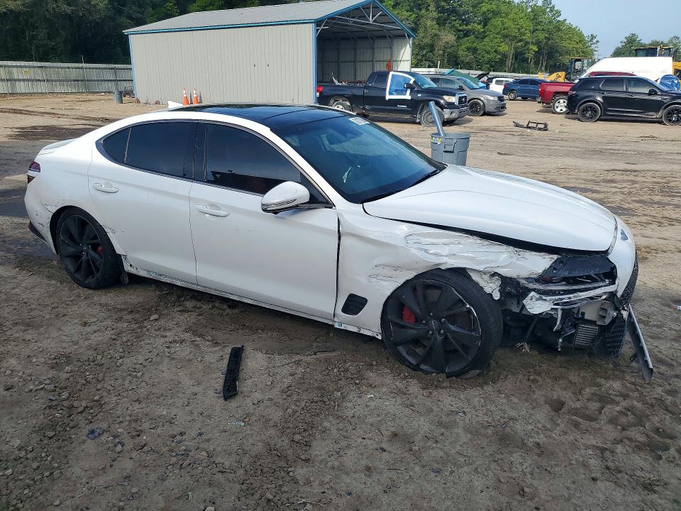 2023 Genesis G70 VIN KMTG54TE8PU113813 COPART salvage auction — FRONT END, Ga - Cert Of Title-Salvage, sold $11,100 on 2026-09-04 (photo 4)