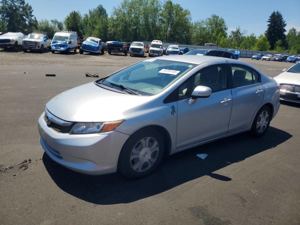2012 Honda Civic VIN JHMFB4F24CS003270 COPART salvage auction — REAR END, Or - Certificate Of Title, sold $1,600 on 2026-07-22 (photo 1)