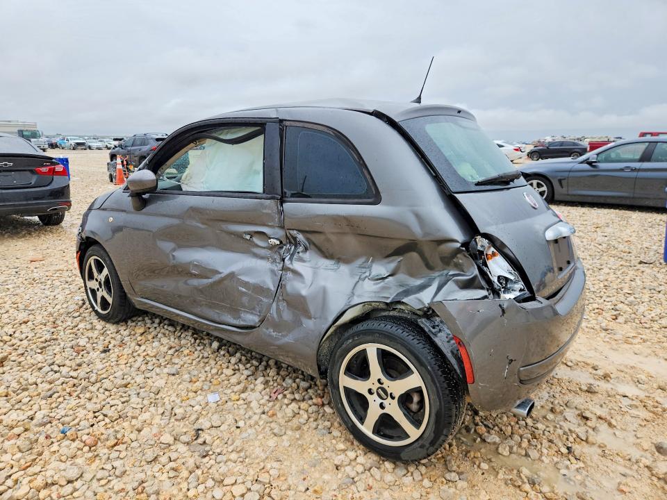 2012 Fiat 500 VIN 3C3CFFAR0CT385129 COPART salvage auction — SIDE, Tx - Salvage Vehicle Title, sold $150 on 2026-08-13 (photo 2)