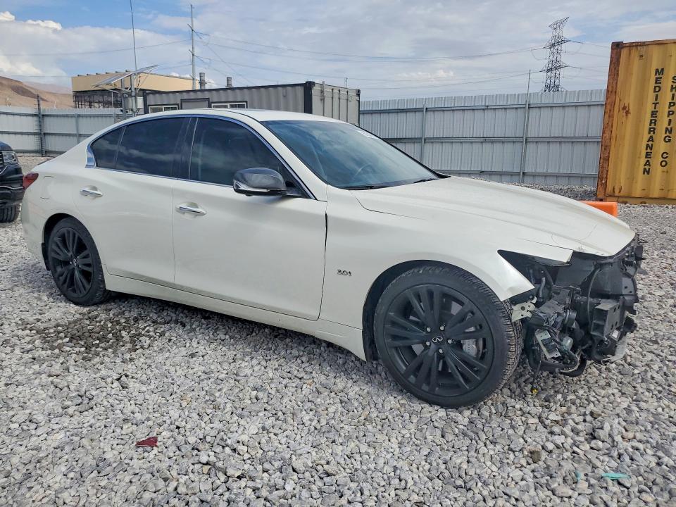 2020 Infiniti Q50 VIN JN1EV7AP2LM200129 COPART salvage auction — FRONT END, Nv - Salvage Title, sold $6,600 on 2026-08-17 (photo 4)