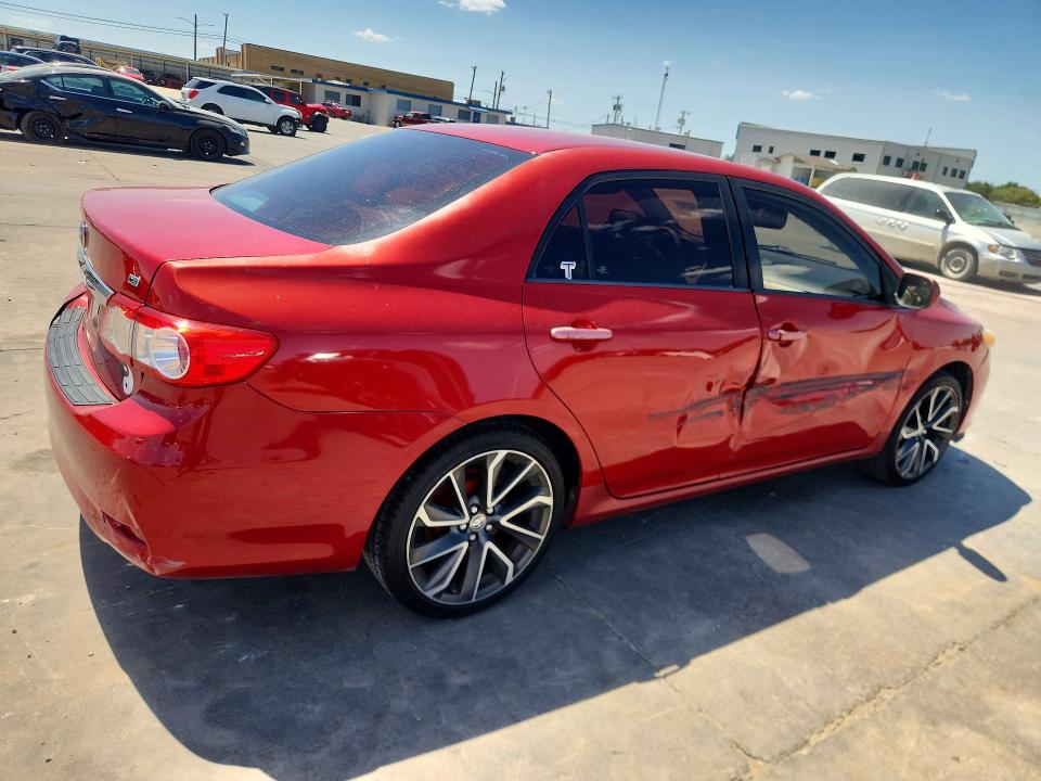 2012 Toyota Corolla VIN 5YFBU4EE2CP022908 COPART salvage auction — SIDE, TX - SALVAGE VEHICLE TITLE (P), sold $650 on 2026-07-23 (photo 3)