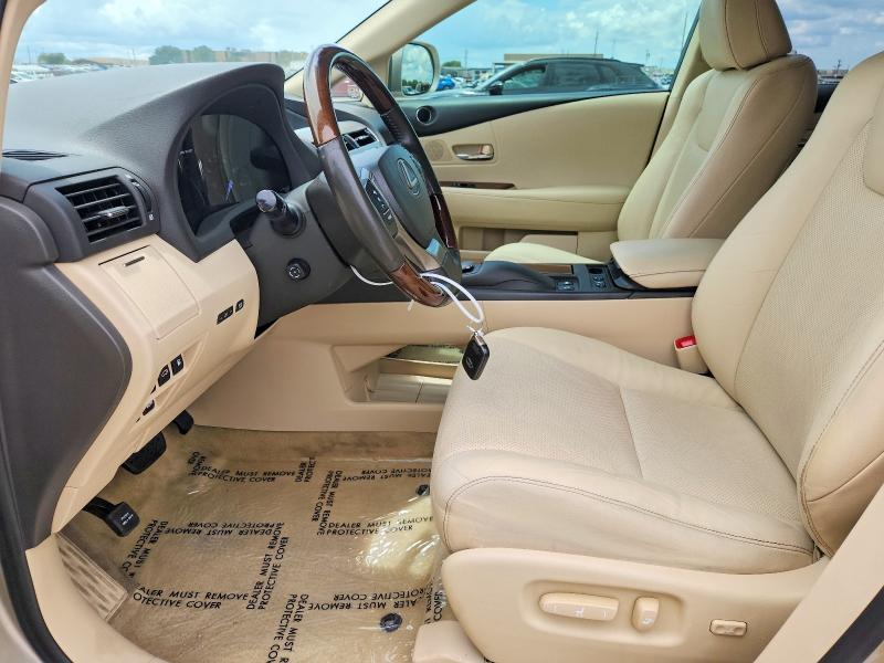2013 Lexus Rx VIN JTJZB1BA2D2412246 COPART salvage auction — NORMAL WEAR, TX - CERTIFICATE OF TITLE (P), sold $7,700 on 2026-07-29 (photo 7)