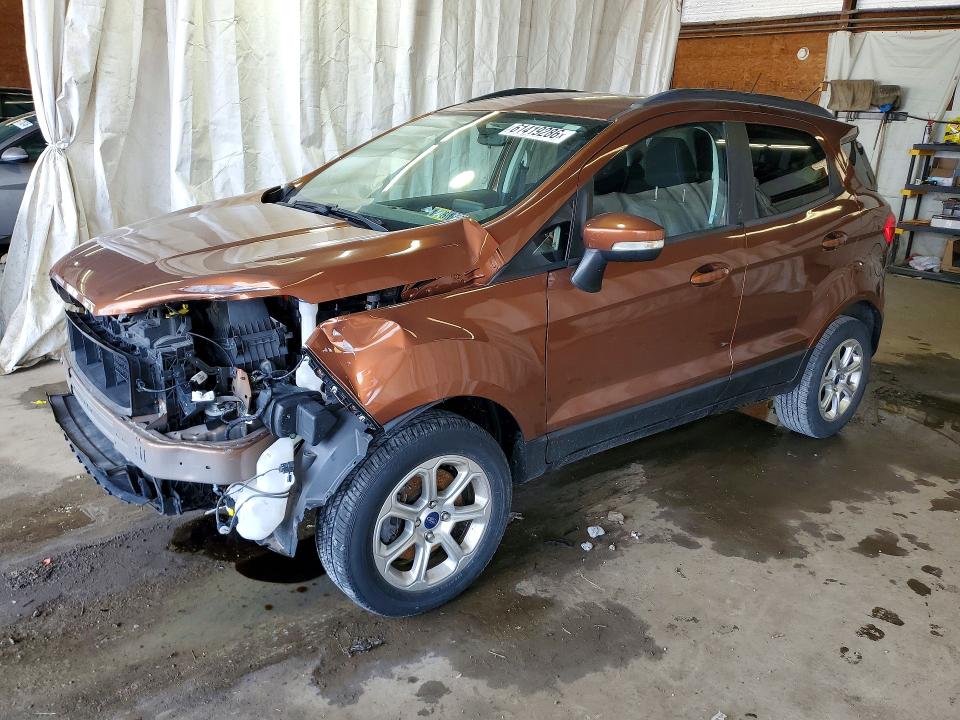 2019 Ford Ecosport VIN MAJ6S3GL8KC262121 COPART salvage auction — FRONT END, PA - CERTIFICATE OF SALVAGE, sold $1,150 on 2026-07-23 (photo 1)