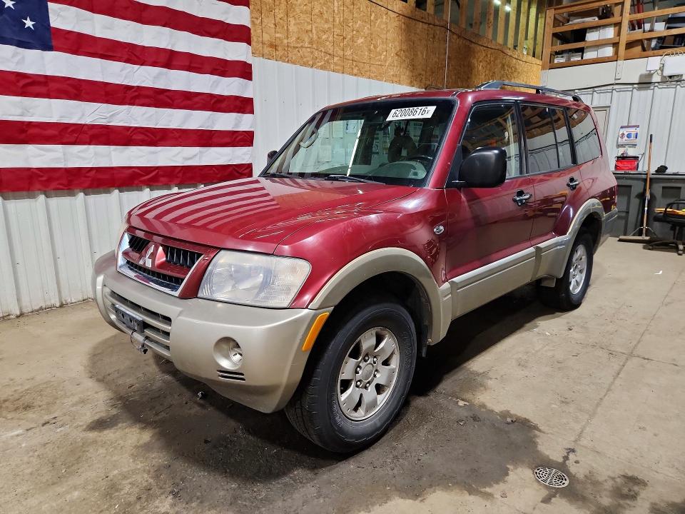 2003 Mitsubishi Montero VIN JA4NW31S53J035129 COPART salvage auction — REAR END, Ak - Certificate Of Vehicle Title, sold $25 on 2026-07-28 (photo 1)