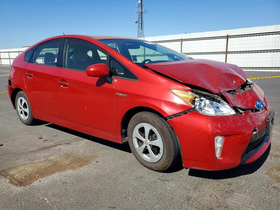 2012 Toyota Prius VIN JTDKN3DU1C5390218 COPART salvage auction — REAR END, Ca - Salvage Certificate, sold $90 on 2026-07-30 (photo 4)