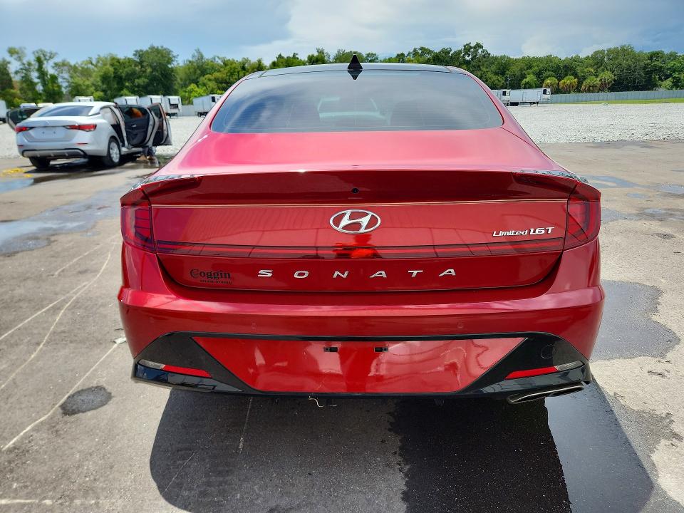 2023 Hyundai Sonata VIN KMHL34J25PA270174 COPART salvage auction — FRONT END, Fl - Certificate Of Destruction, sold $6,000 on 2026-07-20 (photo 6)