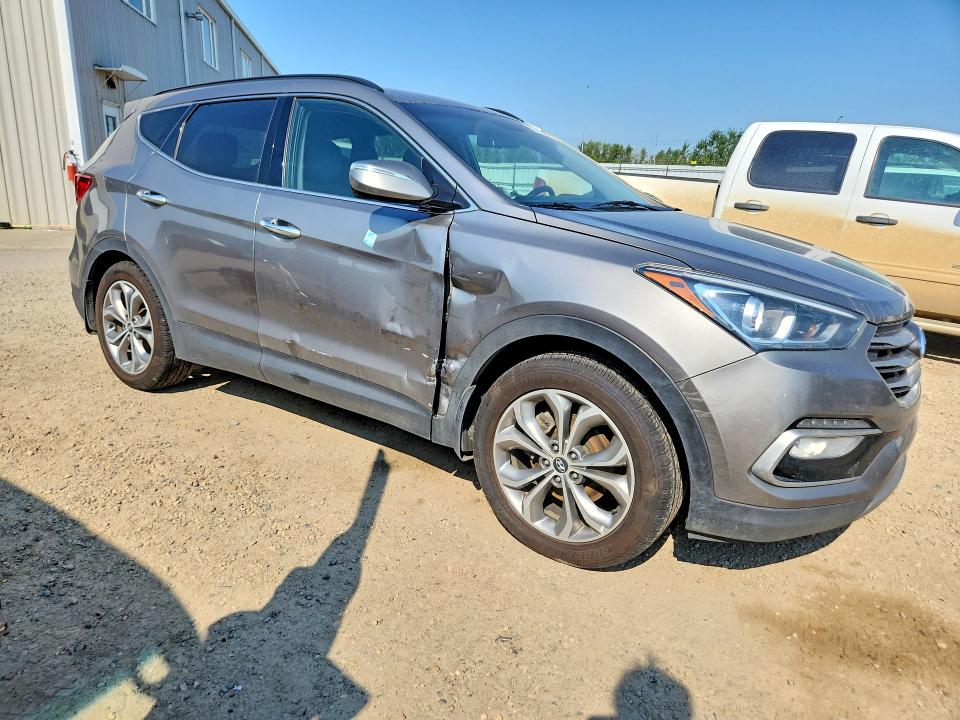 2017 Hyundai Santa fe VIN 5XYZUDLB1HG455350 COPART salvage auction — SIDE, Ab - Bos - Salvage, sold $2,000 on 2026-07-23 (photo 4)