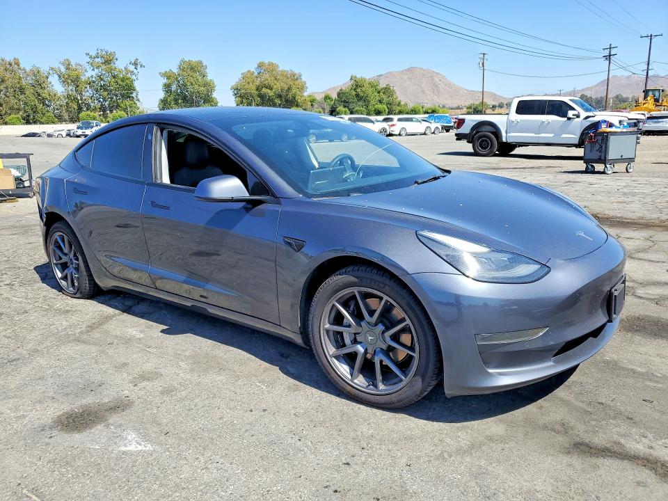 2021 Tesla Model 3 VIN 5YJ3E1EA5MF100205 COPART salvage auction — REAR END, Ca - Salvage Certificate, sold $5,400 on 2026-07-20 (photo 4)