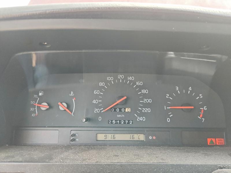 1996 Volvo 850 VIN YV1LS5107T3338477 COPART salvage auction — FRONT END, AB - BOS - SALVAGE, sold $100 on 2026-07-09 (photo 9)