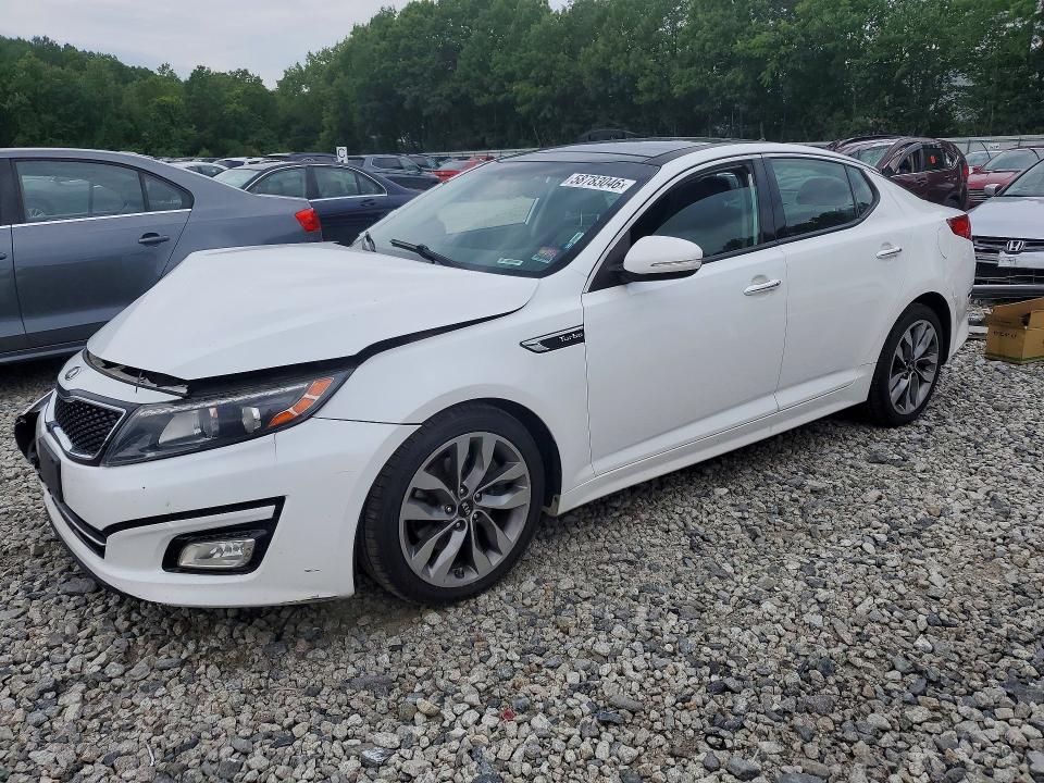 2015 Kia Optima VIN 5XXGR4A68FG432177 COPART salvage auction — FRONT END, Ma - Cert Of Title-Reconstrctd Coll, sold $575 on 2026-07-16 (photo 1)