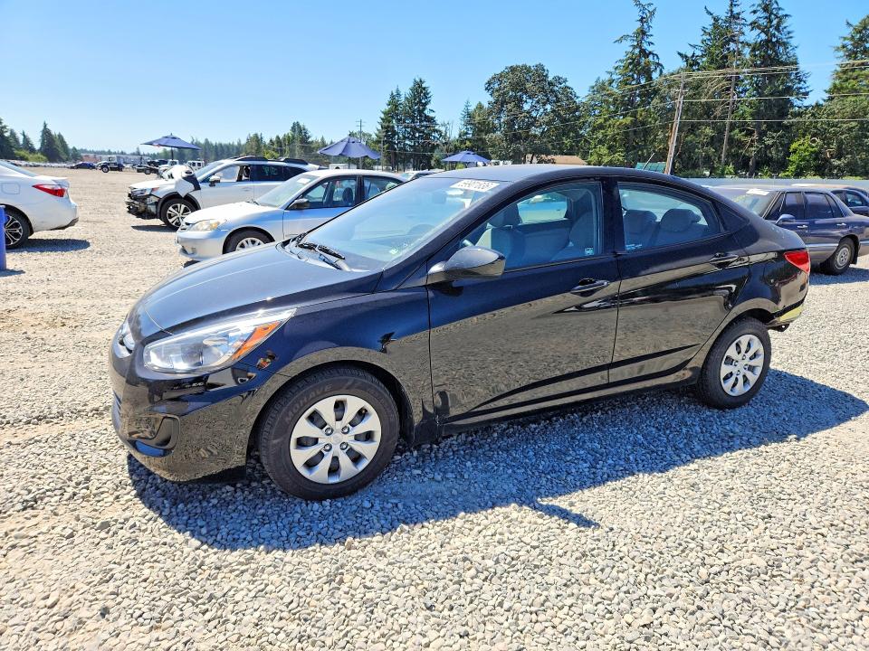 2016 Hyundai Accent VIN KMHCT4AE2GU062066 COPART salvage auction — REAR END, Wa - Bill Of Sale, sold $125 on 2026-07-28 (photo 1)