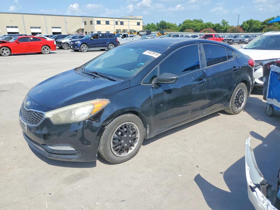 2016 Kia Forte VIN KNAFK4A67G5572157 COPART salvage auction — MINOR DENT/SCRATCHES, Tx - Certificate Of Title, sold $875 on 2026-07-27 (photo 1)