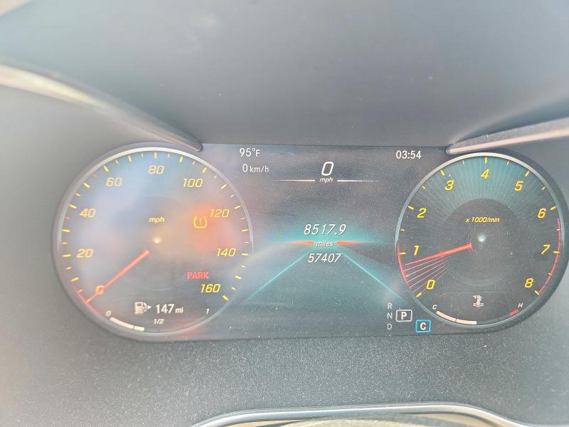2020 Mercedes-benz C-klasse VIN WDDWF8EB3LR559727 COPART salvage auction — FRONT END, Salvage Title, sold $7,600 on 2026-09-01 (photo 9)