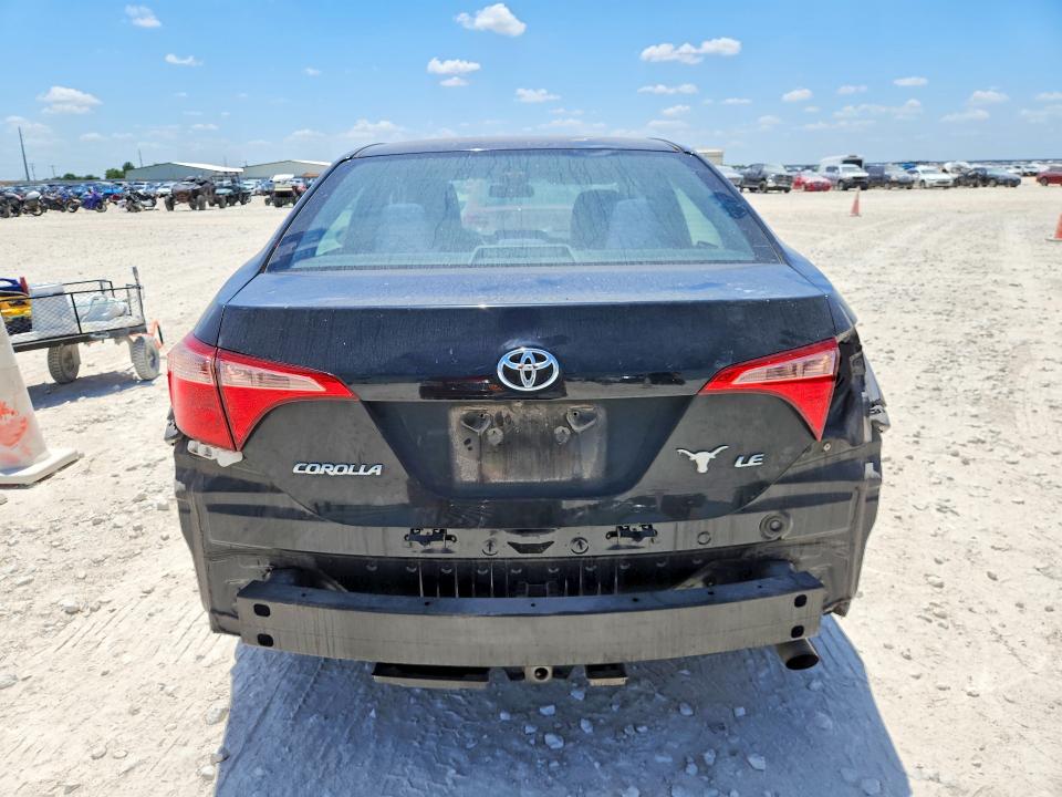 2019 Toyota Corolla VIN 5YFBURHE5KP935296 COPART salvage auction — REAR END, TX - SALVAGE VEHICLE TITLE (P), sold $70 on 2026-07-23 (photo 6)