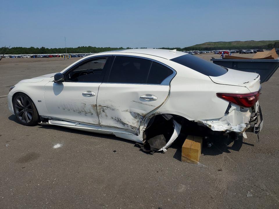 2018 Infiniti Q50 VIN JN1EV7AR7JM441621 COPART salvage auction — REAR END, Salvage Title, sold $1,650 on 2026-07-22 (photo 2)