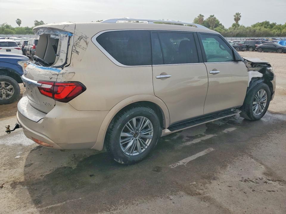 2019 Infiniti Qx80 VIN JN8AZ2NF0K9683792 COPART salvage auction — FRONT END, TX - CERTIFICATE OF TITLE, sold $6,900 on 2026-07-29 (photo 3)