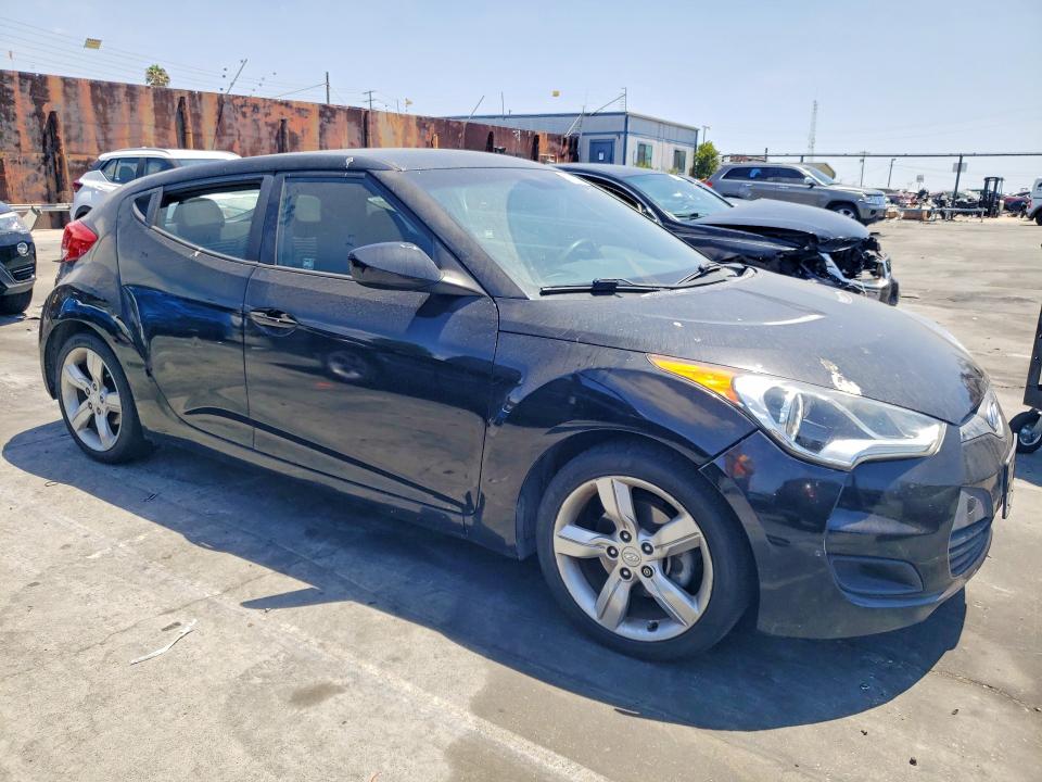 2013 Hyundai Veloster VIN KMHTC6AD6DU140461 COPART salvage auction — FRONT END, Ca - Dis/Dlr/Exp Only Clean Title, sold $1,050 on 2026-07-08 (photo 4)